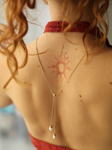 Pierres delicates Vergulde ketting met sierelementen - (L)0,00 cm