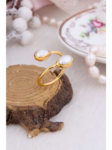 Pierres delicates Vergold. Ring mit Perlen