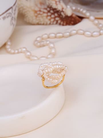 Pierres delicates Vergold. Ring mit Perlen