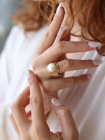 Pierres delicates Vergold. Ring mit Perle