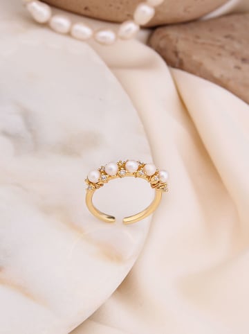 Pierres delicates Vergold. Ring mit Perle und Edelsteinen