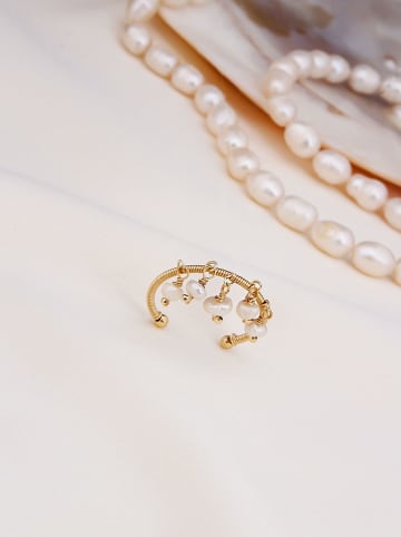 Pierres delicates Vergulde ring met parels