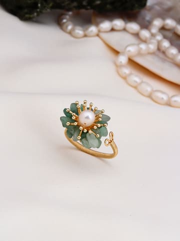 Pierres delicates Vergold. Ring mit Perle und Edelsteinen