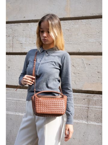 Victor & Hugo Paris Leren handtas "Arly" bruin - (B)23 x (H)13 x (D)8 cm