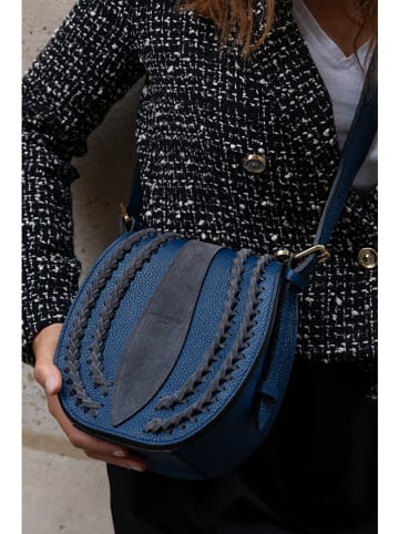 Victor & Hugo Paris Umhängetasche "Mets" in Dunkelblau - (B)20 x (H)20 x (T)8 cm