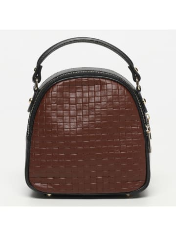 Victor & Hugo Paris Leder-Rucksack "Ketlin" in Braun - (B)20 x (H)20 x (T)10 cm