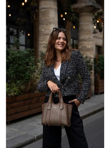 Victor & Hugo Paris Leren schoudertas "Kamelia" bruin - (B)25 x (H)20 x (D)9 cm