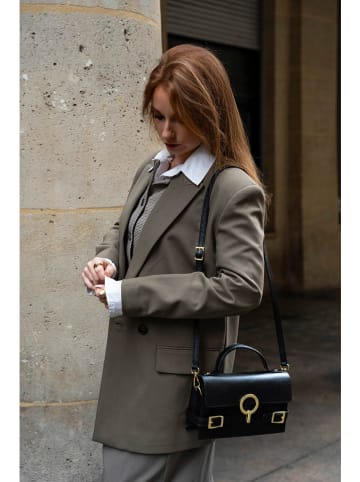 Victor & Hugo Paris Skórzana torebka "Sumy" w kolorze czarnym - 24 x 14 x 7 cm