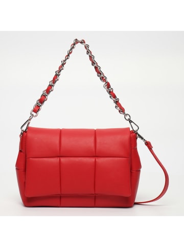 Victor & Hugo Paris Leren schoudertas "Mini Alaba" rood - (B)30 x (H)19 x (D)10 cm