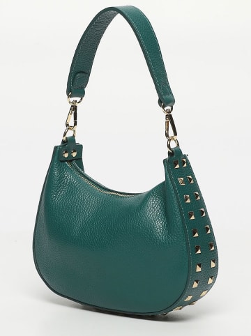 Victor & Hugo Paris Leren schoudertas "Hada" turquoise - (B)23 x (H)18 x (D)6cm