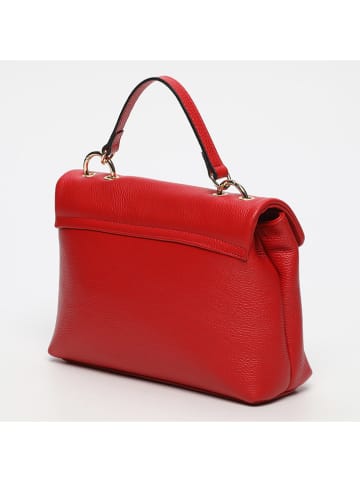 Victor & Hugo Paris Leder-Henkeltasche "Yuna" in Rot - (B)31 x (H)22 x (T)10 cm