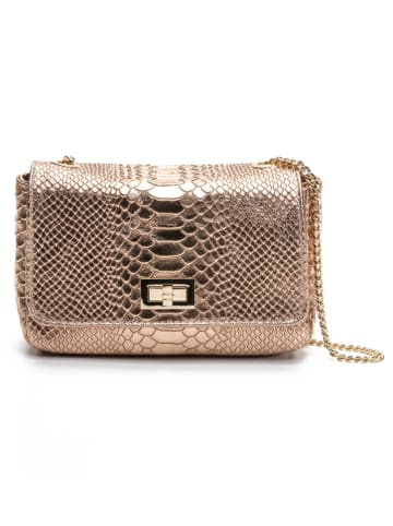 Victor & Hugo Paris Leren schoudertas "Kiera" goudkleurig - (B)21 x (H)15 x (D)7 cm