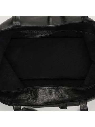 Victor & Hugo Paris Skórzany shopper bag "Vog" w kolorze czarnym - 50 x 28 x 12 cm