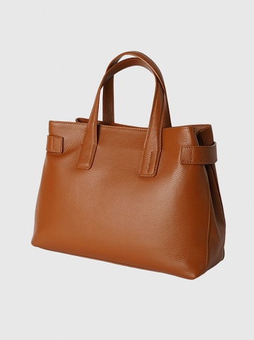 Victor & Hugo Paris Leren handtas "Mini Luna" lichtbruin - (B)36 x (H)27 x (D)14 cm