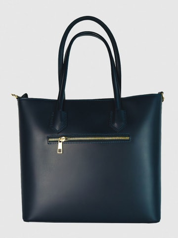 Victor & Hugo Paris Leder-Henkeltasche "Myra" in Schwarz - (B)34 x (H)28 x (T)12 cm