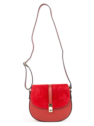 Victor & Hugo Paris Leren schoudertas "Rhea" rood - (B)24 x (H)19 x (D)6 cm