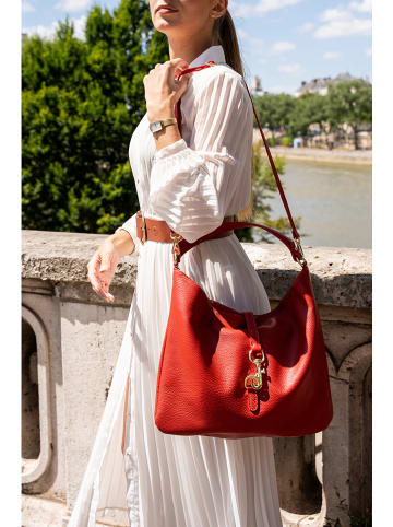 Victor & Hugo Paris Leren schoudertas "Margot" rood - (B)30 x (H)39 x (D)2 cm