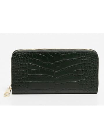 Victor & Hugo Paris Leder-Geldbörse "Eni" in Khaki - (B)19 x (H)10 cm