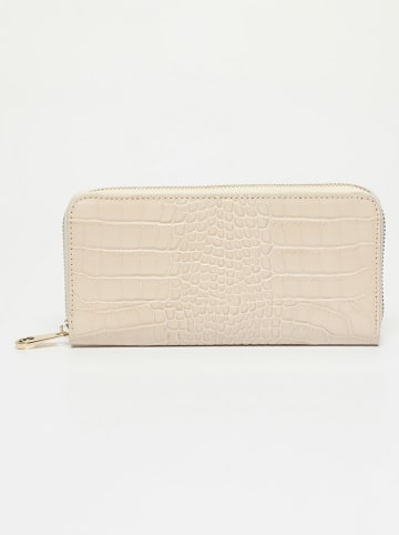 Victor & Hugo Paris Leder-Geldbörse "Eni" in Creme - (B)19,5 x (H)10,5 x (T)2 cm