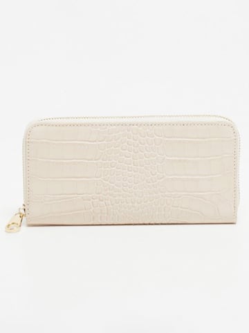 Victor & Hugo Paris Leder-Geldbörse "Eni" in Creme - (B)19,5 x (H)10,5 x (T)2 cm