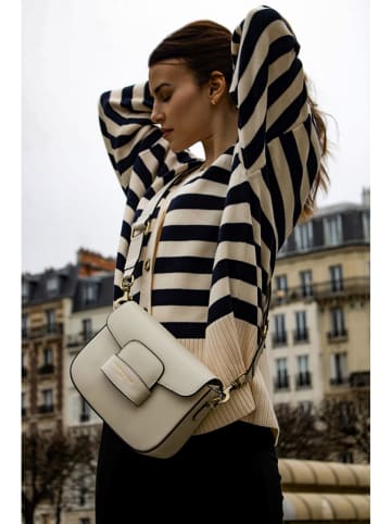 Victor & Hugo Paris Leren schoudertas "Elaine" wit - (B)26 x (H)16 x (D)6 cm