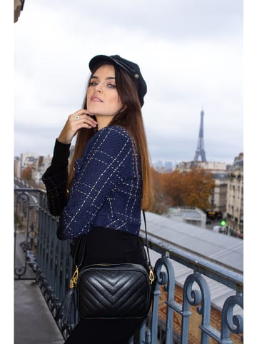 Victor & Hugo Paris Leren schoudertas "Nat" zwart - (B)20 x (H)15 x (D)6 cm