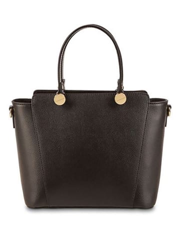 Victor & Hugo Paris Leder-Henkeltasche "Cavoli" in Schwarz - (B)30 x (H)20,5 x (T)14,5 cm
