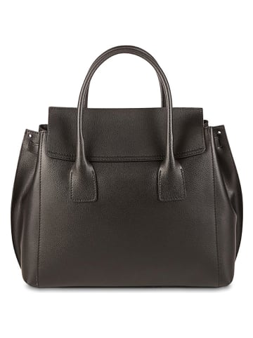 Victor & Hugo Paris Leder-Henkeltasche "Jane" in Schwarz - (B)36 x (H)35 x (T)24 cm