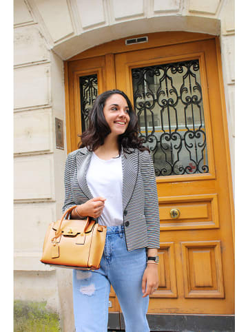 Victor & Hugo Paris Leder-Henkeltasche "Jany" in Camel - (B)25 x (H)19 x (T)7 cm