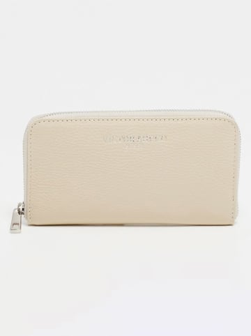 Victor & Hugo Paris Leren portemonnee "Kaya" crème - (B)19,5 x (H)10,5 x (D)2 cm