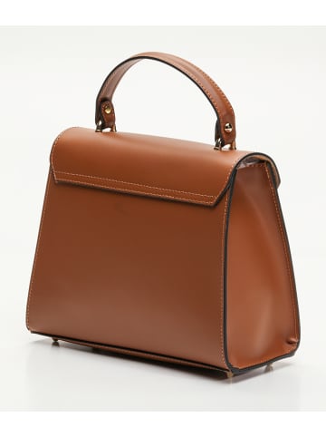 Victor & Hugo Paris Leder-Henkeltasche "Hugo" in Camel - (B)23,5 x (H)20 x (T)10 cm
