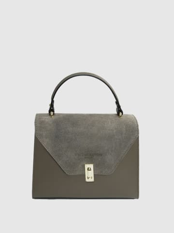 Victor & Hugo Paris Leren handtas "Shak" grijs - (B)23,5 x (H)20 x (D)10 cm