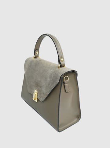 Victor & Hugo Paris Leren handtas "Shak" grijs - (B)23,5 x (H)20 x (D)10 cm