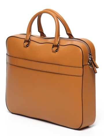 Victor & Hugo Paris Leren aktetas "Tonio" lichtbruin - (B)41 x (H)29,5 x (D)8,5 cm