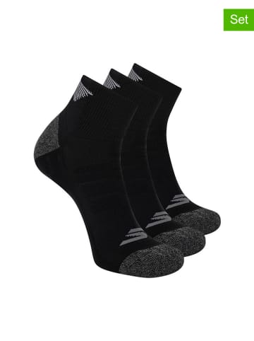 Skechers Skarpety (3 pary) w kolorze czarnym