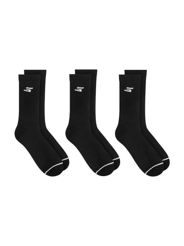 Skechers 6er-Set: Socken in Schwarz