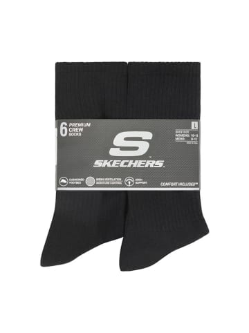 Skechers Skarpety (6 par) w kolorze czarnym