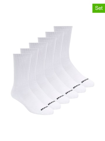 Skechers Skarpety (6 par) w kolorze białym