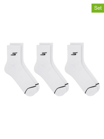 Skechers 6er-Set: Socken in Weiß