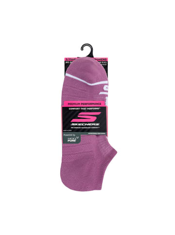 Skechers 3er-Set: Socken in Lila/ Weiß/ Pink