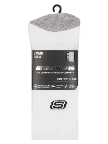 Skechers 6-delige set: sokken wit/grijs