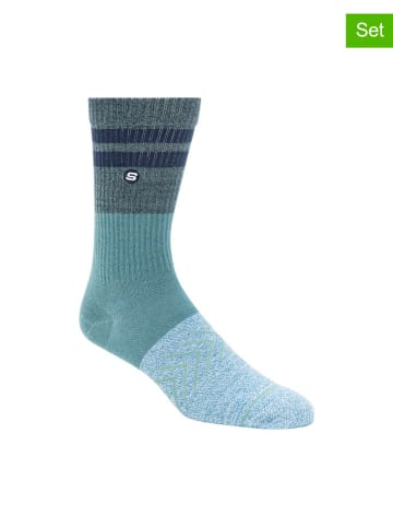 Skechers Skarpety (6 par) w kolorze błękitno-turkusowym