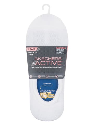 Skechers Skarpety (3 pary) w kolorze białym