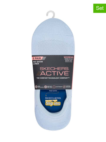 Skechers Skarpety (3 pary) w kolorze błękitno-zielonym