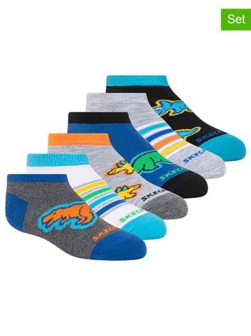 Skechers Skarpety (6 par) w kolorze turkusowo-błękitno-niebieskim