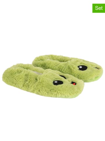 Skechers Kapcie (6 par) w kolorze zielonym