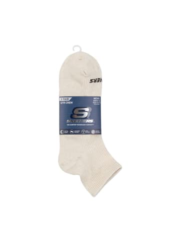 Skechers 3er-Set: Socken in Beige/ Anthrazit