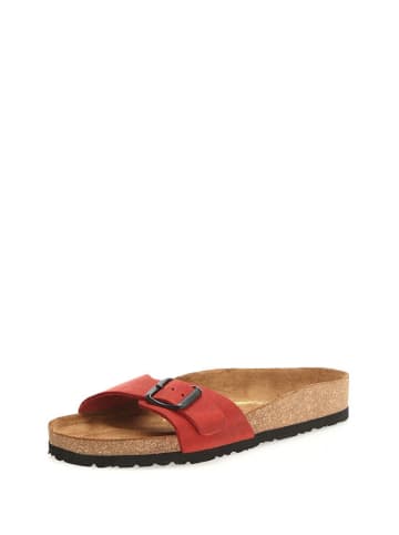 Comfortfusse Skórzane klapki w kolorze czerwonym