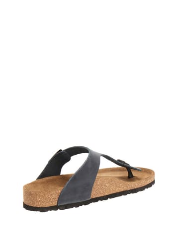 Comfortfusse Skórzane japonki w kolorze granatowym