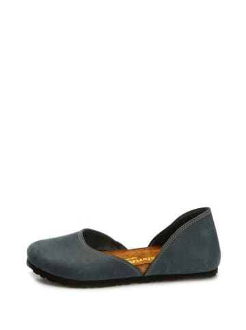 Comfortfusse Leren ballerina's donkerblauw